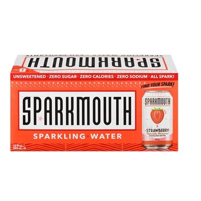 Sparkmouth Strawberry Sparkling Water 3 / 8 / 355ml