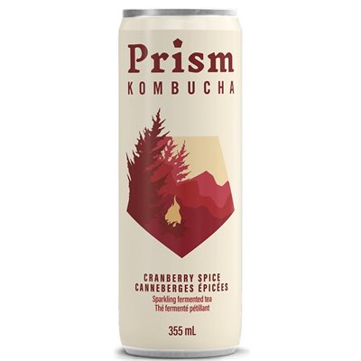 Prism Cranberry Spice Kombucha 24 / 355ml