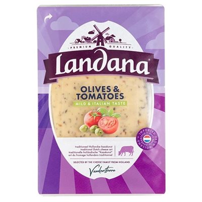 Landana Sliced Dutch Olive & Tomato Cheese 10 / 150g
