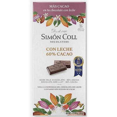 Simon Col Milk Chocolate 60% Bar 12 / 85g