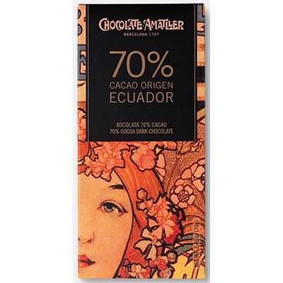 Amatller 70% Chocolate Bar Ecuador 10 / 70g