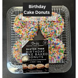 Ohh La La GF Birthday Cake Baked Cake Donuts 8pk / 4 304g