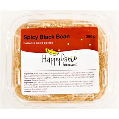 Happy Dance Hummus Spicy Black Bean 12 / 250g