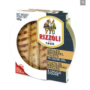 Rizzoli Grilled Mackeral Fillets in Olive Oil 10 / 125g