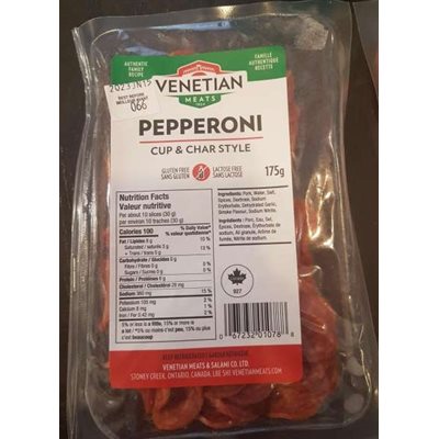 Venetian Pepperoni Sliced Bags 10 / 200g sold by kg