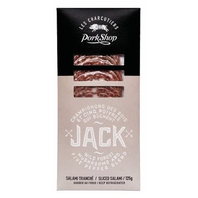 Pork Shop Sliced Salami JACK Mushrooms & 5 Peppers 12 / 125g
