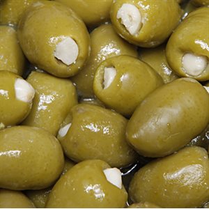 Green Stuffed Olives With Garlic 12kg