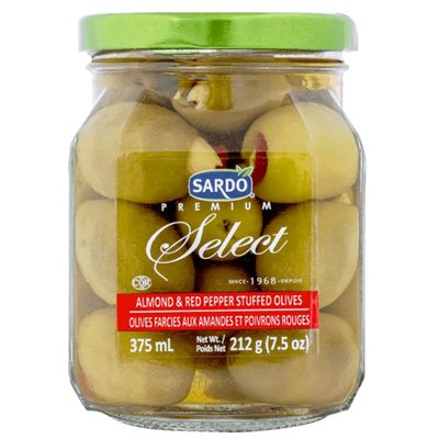 Sardo Almond & Red Pepper Stuffed Olives 6 / 375ml