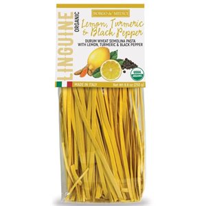 Borgo de Medici Organic Lemon w / Tumeric & Blk Pepper Linguine 12 / 250g