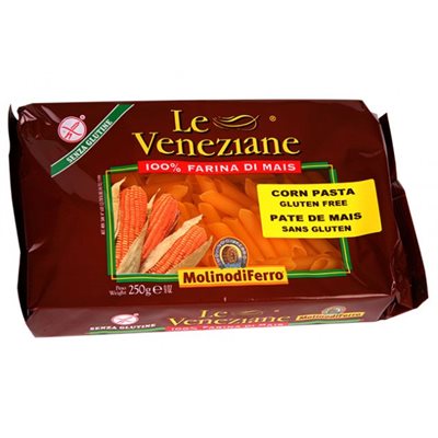 Le Veneziane Penne Rigate Corn Pasta 12 / 250g