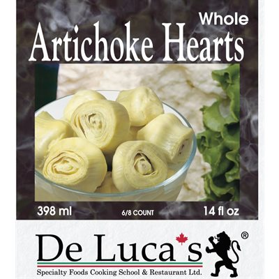 De Luca's Whole Artichoke Hearts 12 / 398ml Tin 6 / 8