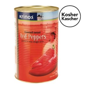 Krinos Roasted Sweet Red Peppers 4 / 5.5lb