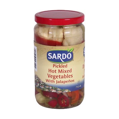 Sardo Hot Mixed Vegetables 6 / 750ml