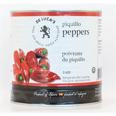 De Luca's Piquillo Peppers 6 / 3kg (90-110)