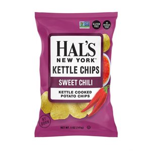 Hal's Sweet Chili Kettle Chips 12 / 141g