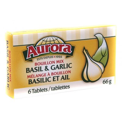 Aurora Basil & Garlic Bouillon Cubes 24 / 66g